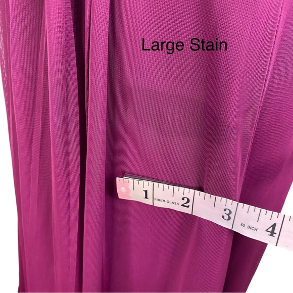 David’s Bridal Sangria Strapless Versa Convertible Maxi Bridesmaid Dress Size 2 - Picture 13 of 15